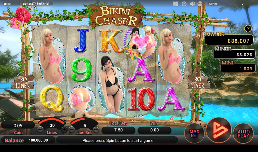 หน้าการเล่น Bikini Chaser สล็อตออนไลน์